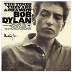 Bob Dylan Signed Album ''The Times They Are A-Changin''' -- With Jeff Rosen COA